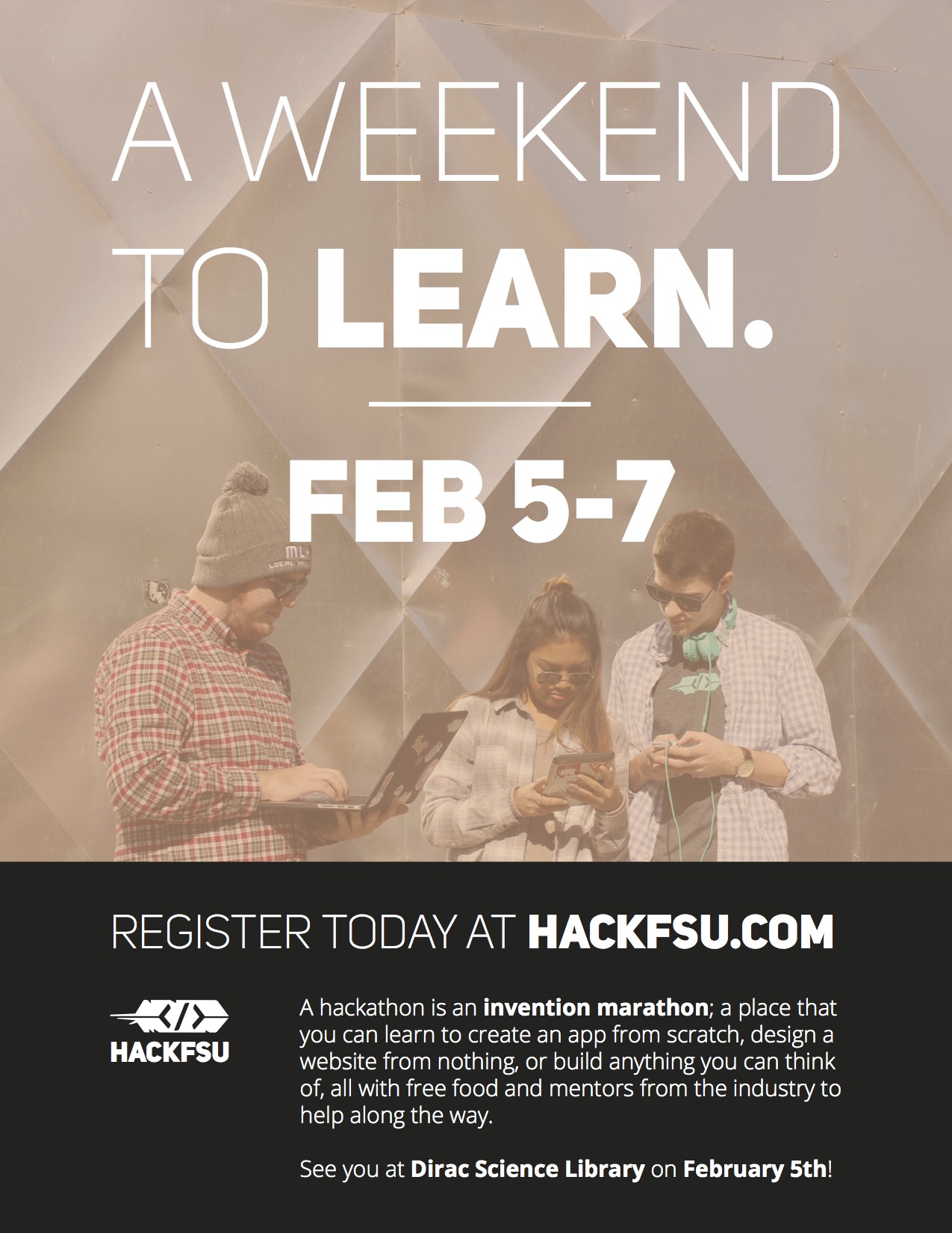 HackFSU Learn Flyer